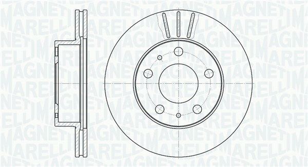 MAGNETI MARELLI stabdžių diskas 361302040228